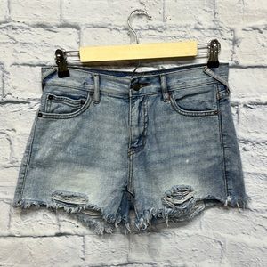 Free People Distressed Cutoff Jean Shorts